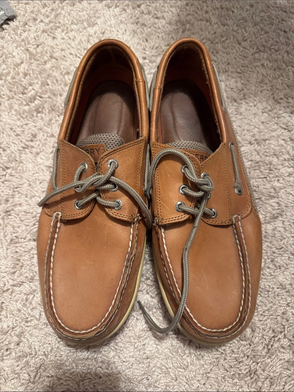 Sperry Men’s Tan Leather Classic Boat Shoes